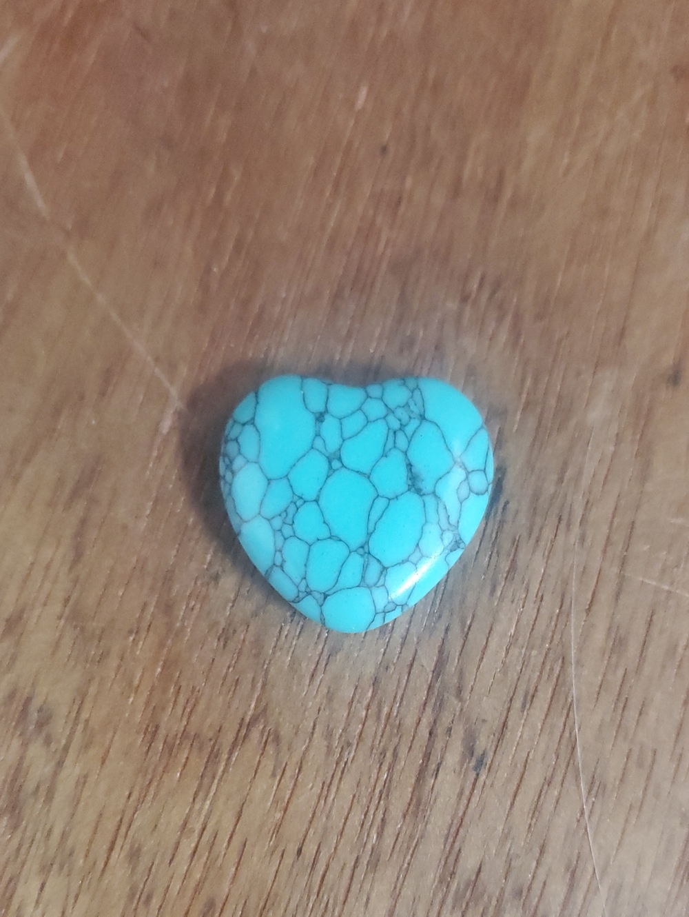 Blue Heart stone Pocket Hug D